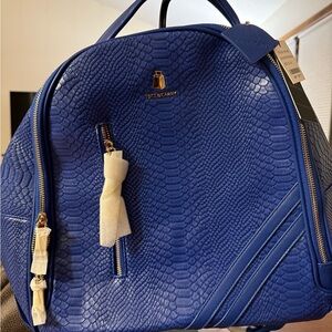 Tote and Carry Blue Women's Backpack